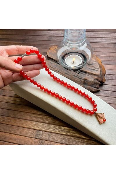 dergah tesbih Agate Stone Necklace
