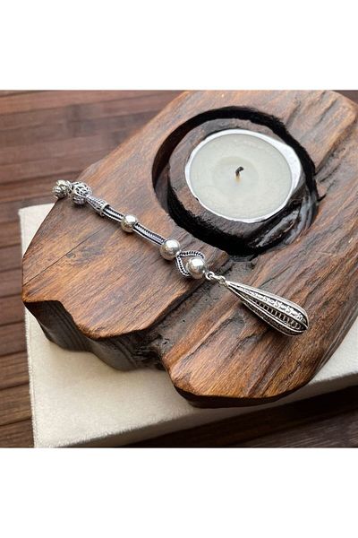 dergah tesbih Oil Lamp Silver Tassel