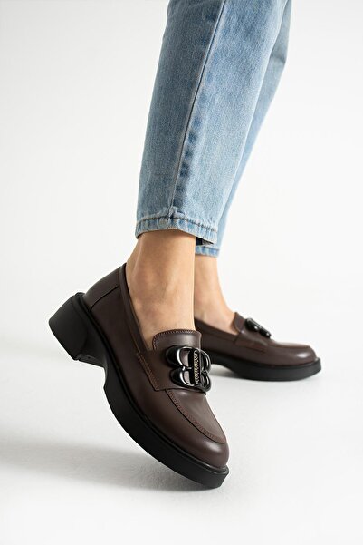 PARİS Dámské mokasíny hnědé barvy - s doplňky FH