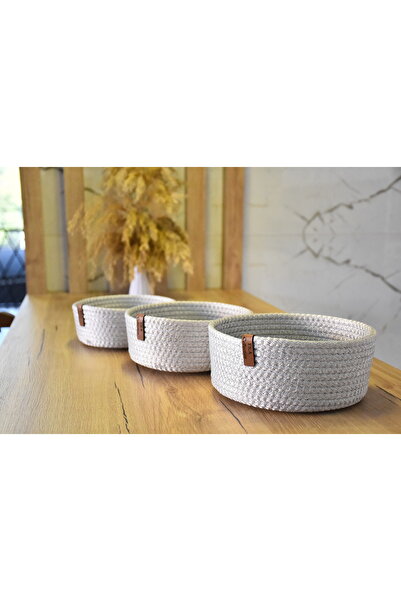 fa collection desing Wicker Basket Set Hand Woven Multi-Purpose Basket Bathroom and Kitchen Organizer