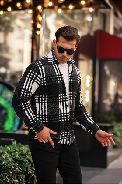 Stilkombin Small Checkered Fleece Winter Shirt XC U16707B