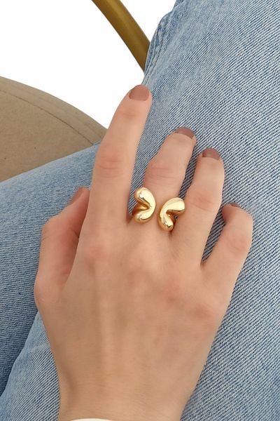 Çlk Accessories Premium Cut Bow Ring