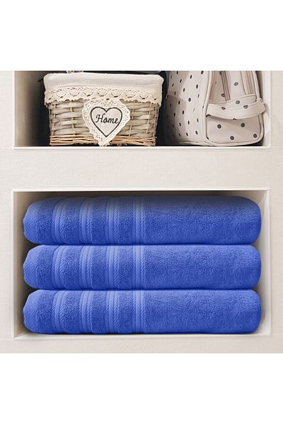 Hotel Linen Klub 600-GSM Cotton Terry Bath Towel Set - Soft & Highly Absorbent, Quick-Dry