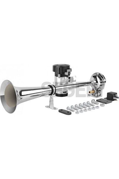 Seger Kompresörlü Marin Havalı Korna 24 Volt Krom