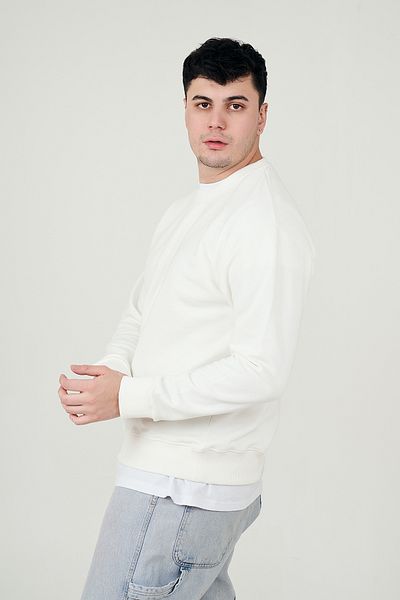 MBEY1989 Ежедневен тънък суитшърт с кръгло деколте MBEY