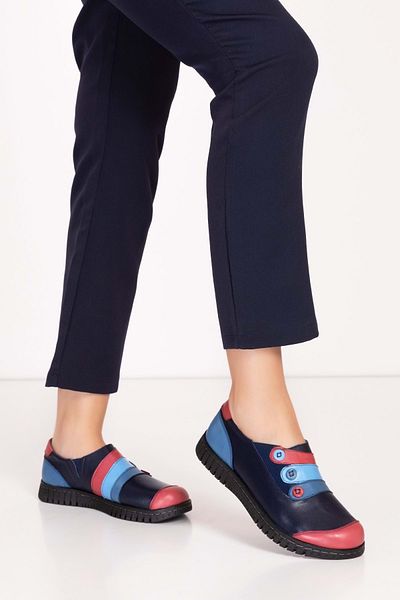 Gondol Pantofi confortabili din piele naturală cu talpă anatomică - Velcro Ell.7109