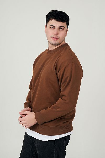 MBEY1989 MBEY Casual Crew Neck 3 Νήματα Λεπτό Φούτερ