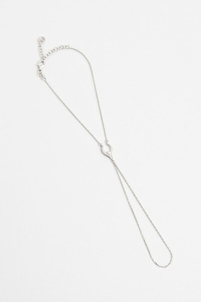 So CHIC... Bereket 18 Ayar Beyaz Altın Kaplama 20 Cm Gümüş Şahmeran