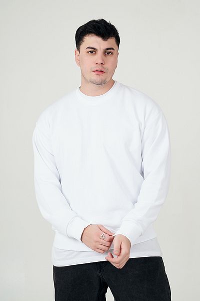 MBEY1989 Mbey Casual Crew Neck 3 Thread Slim Sweatshirt