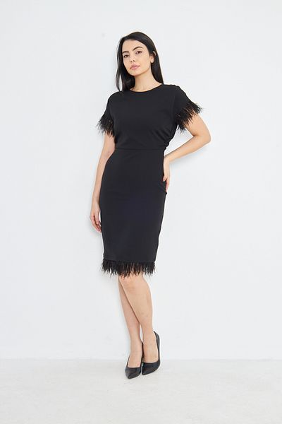Swan Woman Rochie de seara cu ciucuri