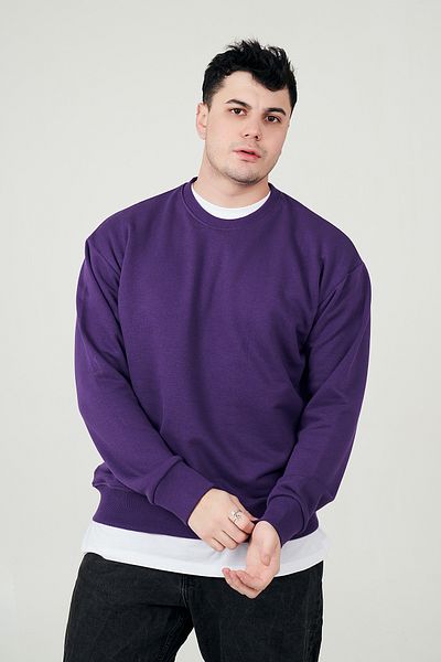 MBEY1989 Ежедневен тънък суитшърт с кръгло деколте MBEY
