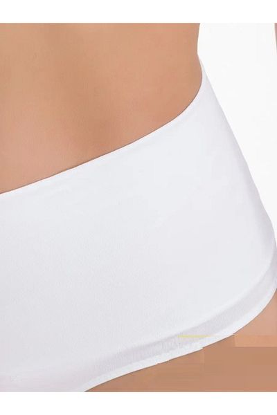 MİSTİRİK Montela Large Size String Panties - Firming and Push Up, White Color