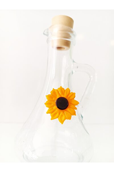 ADAMODART Sunflower and Olive Glass Figured Oil Set of 2