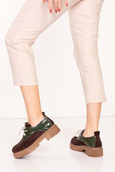 Gondol Hakiki Deri Günlük Kalın Taban Ayakkabı Bel.455