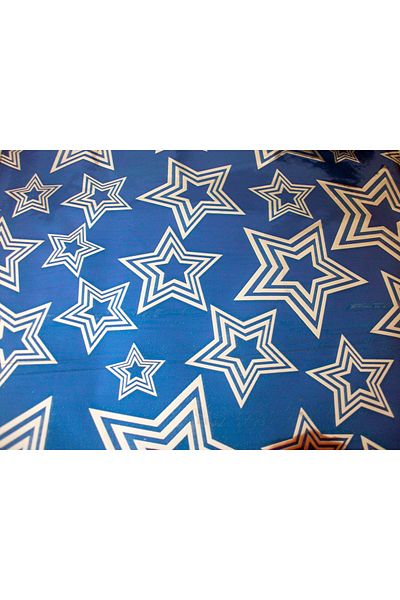 morlalem m 100 τεμάχια 16x21cm Μεταλλική τσάντα δώρου Navy Blue Star με τυπωμένη ταινία