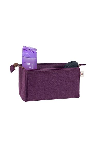 MARJİNAL W CLUB Dark Purple Fixed Zipper Bag Organizer