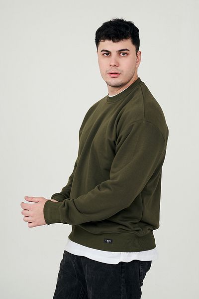 MBEY1989 MBEY Casual Crew Neck 3 Νήματα Λεπτό Φούτερ