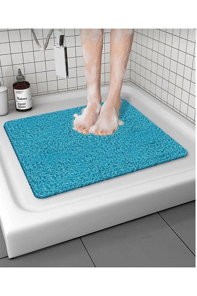 Blue Home Αντιολισθητικό και απορροφητικό χαλάκι μπάνιου 50x50 cm - Curly Cut