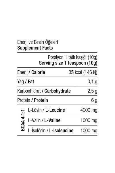 West Nutrition Bcaa 4:1:1 500 Gr 50 Serve Green Apple Flavored