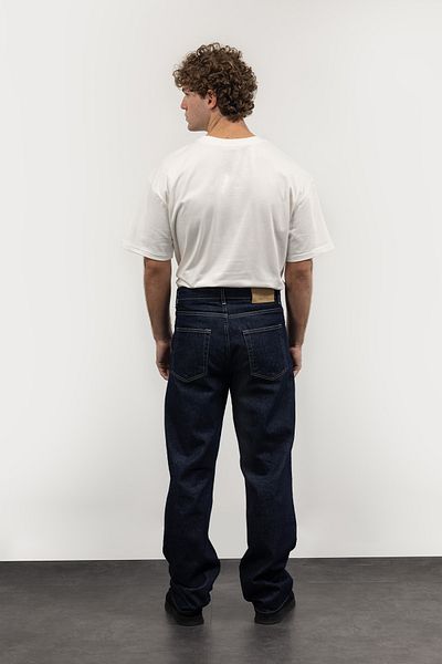 GIESTO Παντελόνι Basic Cut Navy Blue Jean