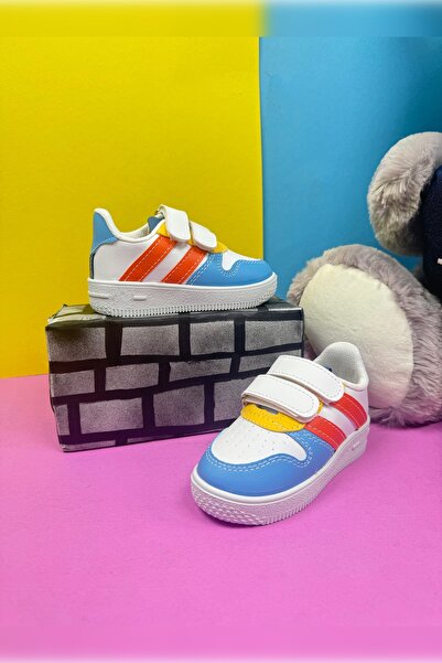 Nstil Ležérní tenisky pro chlapce a dívky – suchý zip, dvojitý proužek, pohodlné lehké ZL001