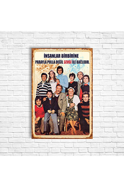 TRENDPOSTER Yeşilçam Retro Ahşap Poster