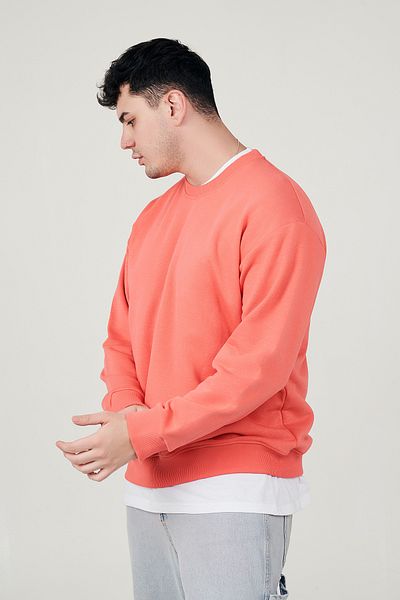 MBEY1989 MBEY Casual Crew Neck 3 Νήματα Λεπτό Φούτερ