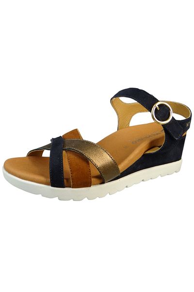 Mephisto Damen Sandalen Yrena Y6838 P5145157 Schwarz Navy Leder