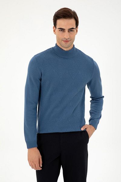 U.S. Polo Assn. Slim Fit Stand Collar Men's Sweater