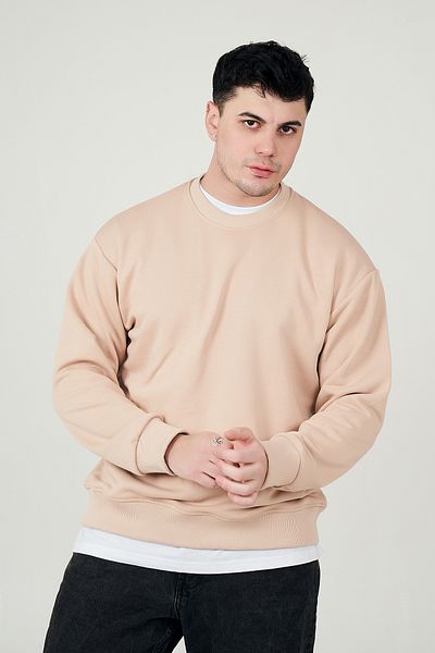 MBEY1989 MBEY Casual Crew Neck 3 Νήματα Λεπτό Φούτερ