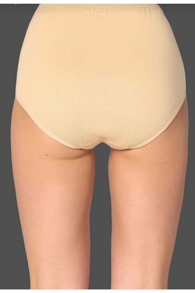 KEYAL Tutku Women's Skin 6 Pack Cotton Ribbed Bato Panties