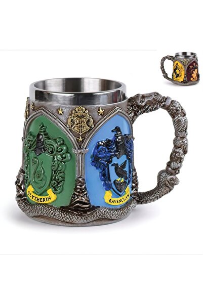 FG KONNİCHİWA كوب هاري بوتر هوجوارتز كوب موج ستيل مع ترمس 3 مقاسات منقوش 380 مل