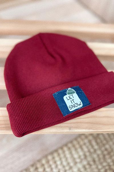 BABYBEK Burgundy Beanie