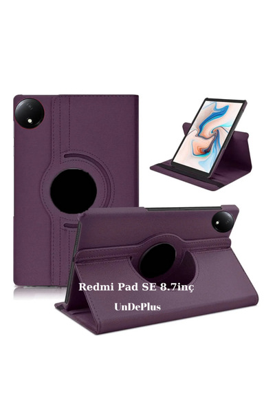 UnDePlus Xiaomi Redmi Pad SE 8.7inç Kılıf 360 Dönebilen Standlı Case (RedmiPa...