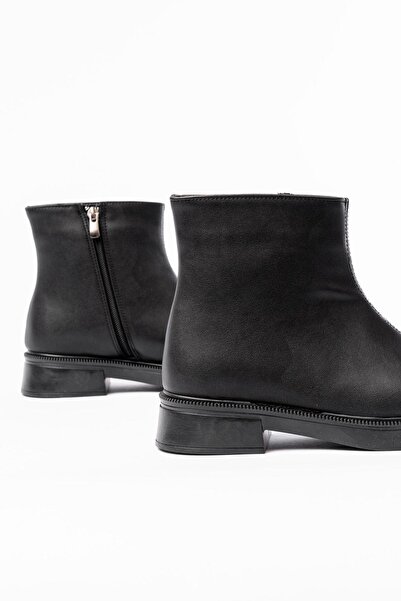 Aymood 02-3033 Μαύρες γυναικείες μπότες με φερμουάρ