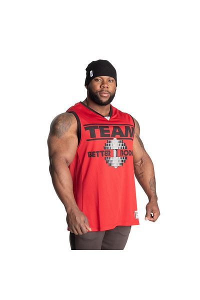 BETTER BODIES Chili Red Iron Mesh Tank