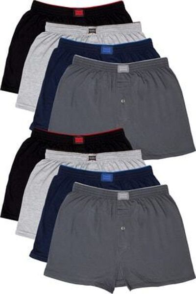 KEYAL Tutku Men's Combed Cotton Towel Waist Boxer 8 Pack