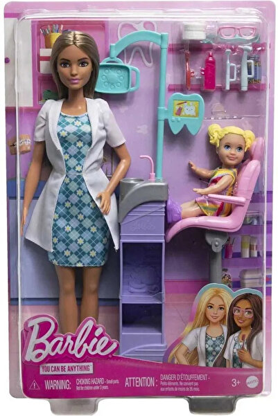 mattel Barbie Diş Doktoru Bebek Ve Oyun Seti DHB63-HKT70 ESMER