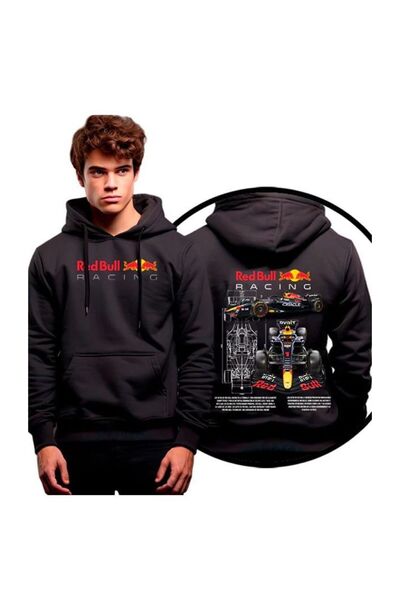 DEEFWEAR RedBull RACING Štampano crna Sa kapuljačom majica