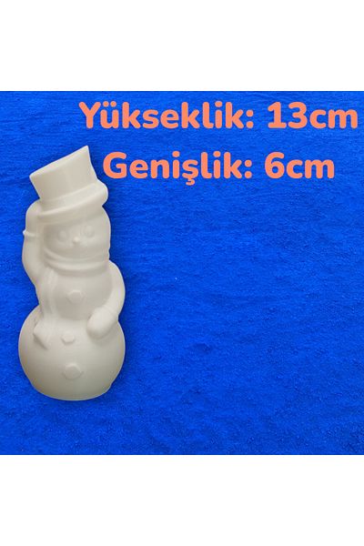 merni Flickering Light Snowman Shaped Christmas Table Decoration (13cm X 6cm)