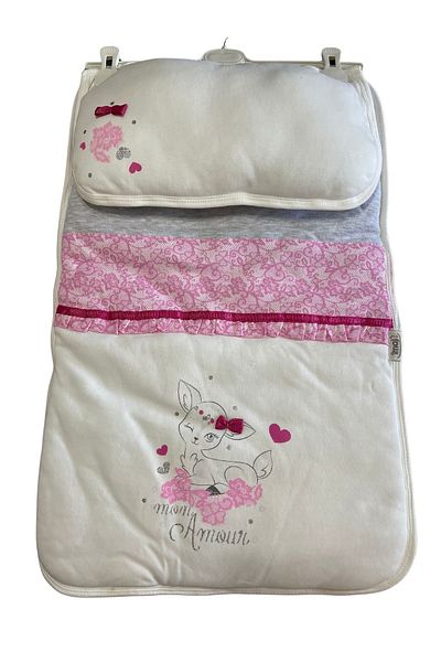 imajbebe 100% Cotton Baby Diaper Cushion for Baby Girl - Nursing Cover & Padded Diaper Changing