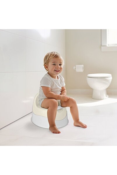 DOLU OYUNCAK Çocuk Tuvalet Klozet Lazımlık  - Bej