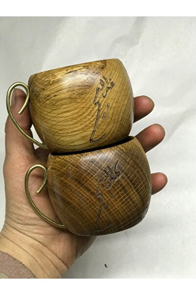 KUKSAM Walnut 2-Piece Wooden Cup