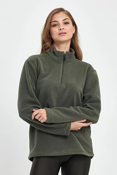 SERAZAT Black Fleece Soft Textured Non-Pilling Half Zippered Fleece