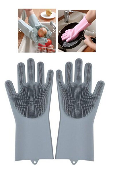Marsilyan Silicone Dishwashing Gloves Magic Gloves Ieg-U87I5869
