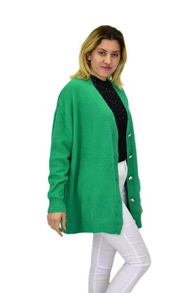 BAGLAN Women's Knitwear Buttoned Cardigan 24153 Bgl-St04067