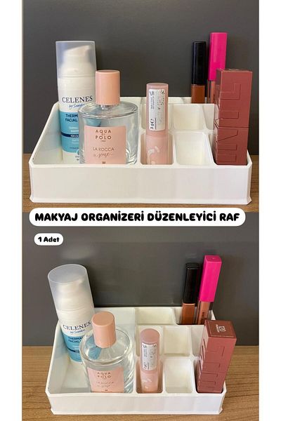 Bayev Golden Desktop Makeup Organizeri Ruj Stand Ser Parfum Pen Holder Machiaj Pensule Organizator Raft