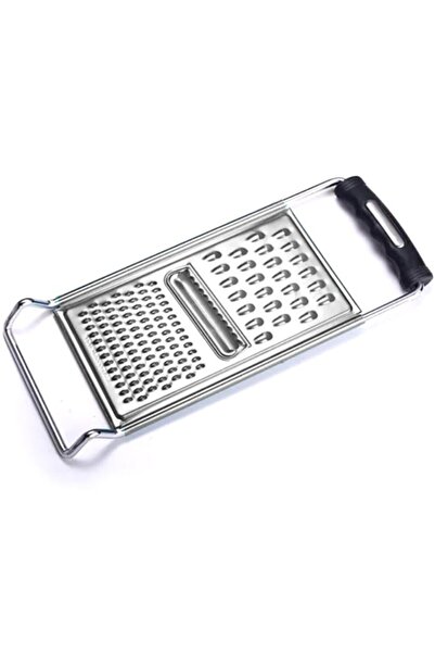 Tiesa Home Paslanmaz Çelik Plastik Saplı Büyük Boy Sebze Meyve Peynir El Rendesi