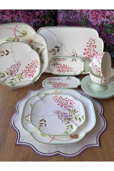 Mikasa Moor Happily 11 Piece Breakfast Set for 2