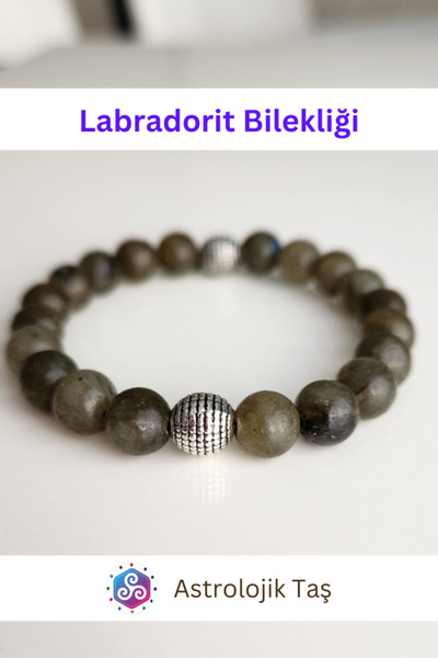 Tasarım Sertifikalı Doğal Taş Labradorit Bilekliği